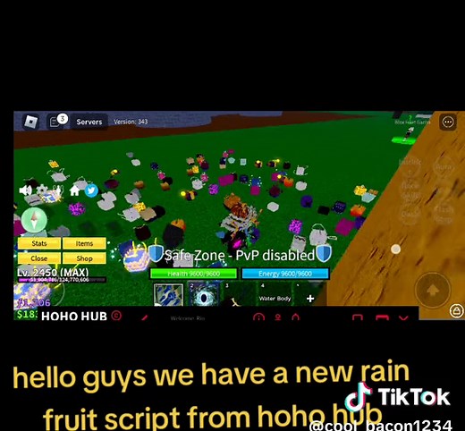Blox Fruit Rain Fruit Script 2024 Tutorial