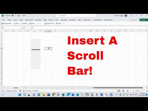 How to Insert a Scroll Bar in Microsoft Excel, and Link it to a Cell! #msexcel #howto #tutorial