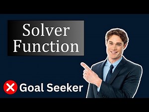 How to Use Solver in Excel (Simple Example)