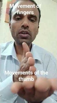 Flexion extension for fingers is equal to abduction adduction for thumb #neet