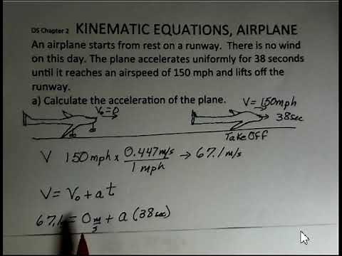 Kinematics, Airplane Takeoff Acceleration and Runway Length