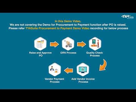 Vendor (Supplier) Management Software | Features & Demo | TYASuite