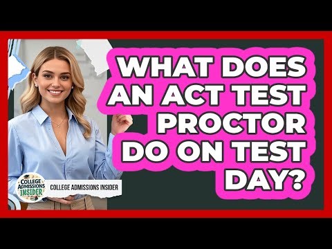 What Does An ACT Test Proctor Do On Test Day? - College Admissions Insider