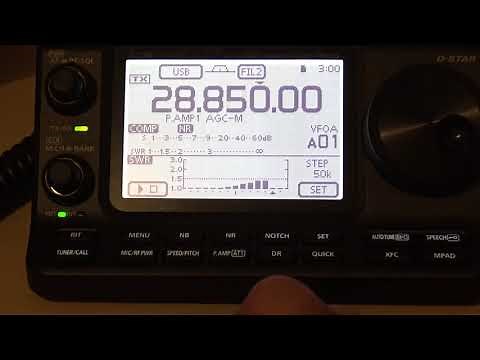 Icom IC-7100 SWR Graph, Demonstration