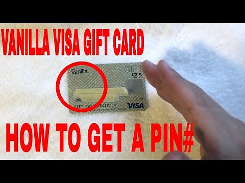 ✅ How To Get A Pin For Your Vanilla Visa Gift Card 🔴