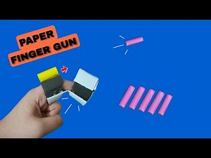 Mini finger gun from paper | make a origami paper gun that shoots with me in 4 minutes