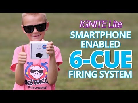 IGNITE Lite Smartphone Enabled 6-Cue Firing System from Sky Bacon Fireworks