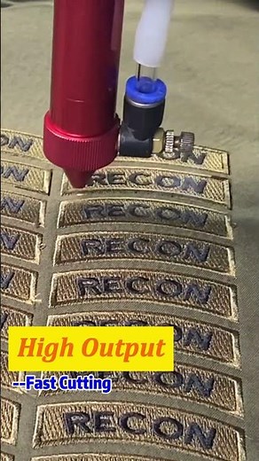 How To Laser Cut Embroidered Patches | CCD Laser Cutter