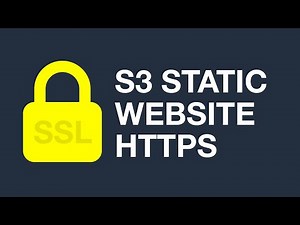 Setup ssl/https with an S3 bucket using AWS Cloudfront