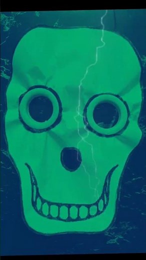 Easy Halloween craft! Skeleton mask made from waste materials 👻 #Shorts #scalaton mask#halloween diy