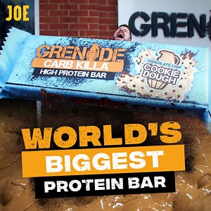 410K views · 463 reactions | With 900,000 calories and 80 kilos of protein, the world’s biggest protein bar is over a year’s worth of food. We all know someone who’d want one of these.  | JOE.co.uk | Facebook