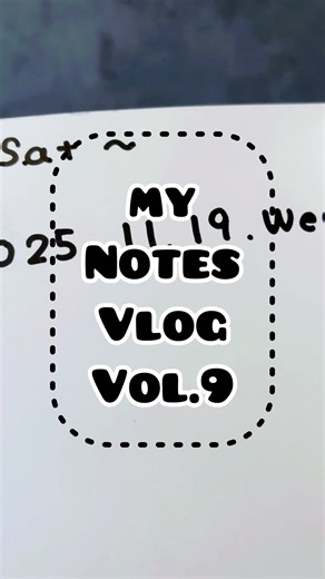 vol.9 my notes vlog/#イラストエッセイ#ノートの中身 #イラスト練習 #sketchbook #絵日記 #パラパラ動画