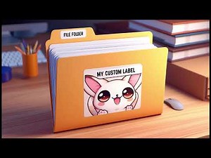 How to create and print file folder labels