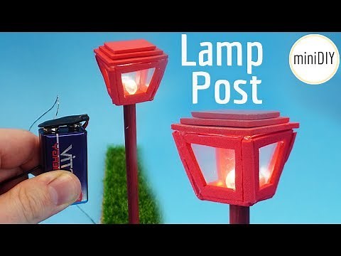 DIY Miniature Lamp Post