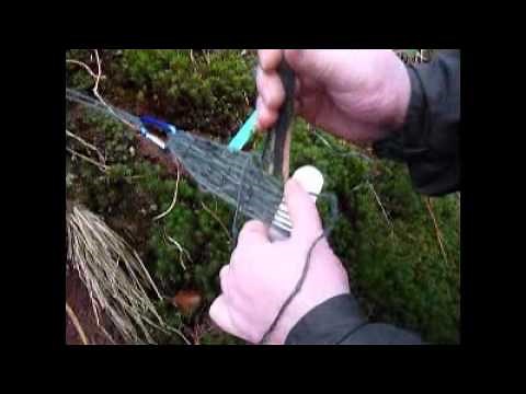 Tying a net from start to finish