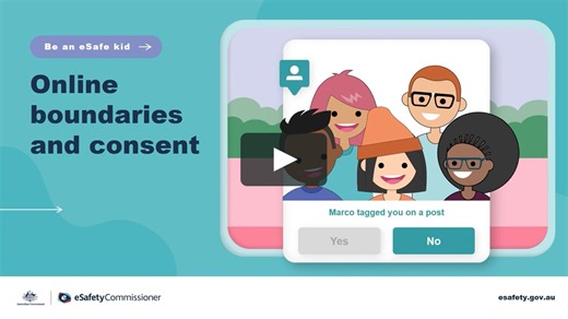 Online boundaries and consent animated slide deck