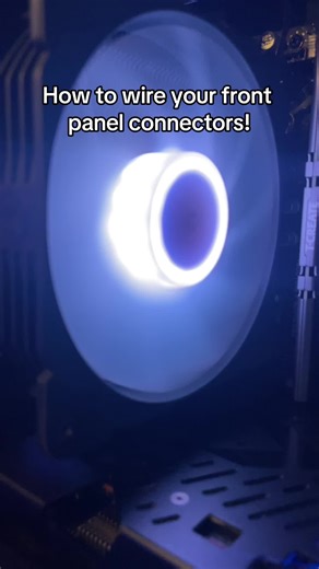 How to wire your front panel connectors! (JFP1) #fyp #techtok #pc #tech #viral #gaming #pcgaming #tutorial #PC