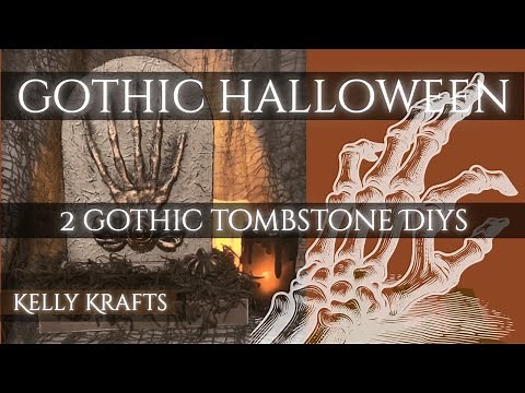 2 Grave & Gorgeous Gothic Tombstone DIYs | Elegant Halloween Decor You’ll Die For