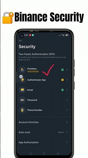 How to add passkey in Binance || Binance security setting ||