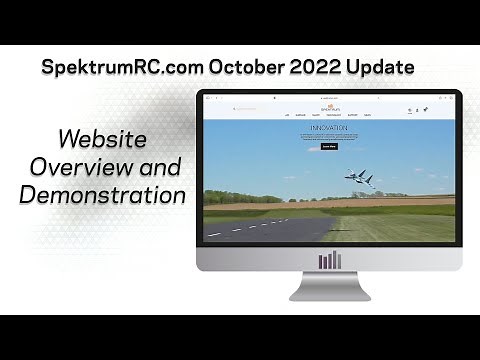 SpektrumRC.com website - Updated October 2022 - Overview and Demo