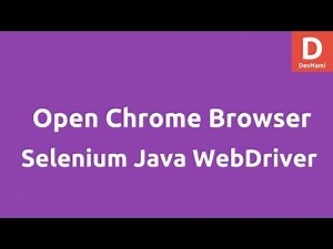 Open Chrome Browser using Selenium 2 Java WebDriver