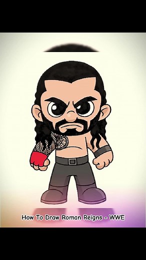 How To Draw Roman Reigns - Easy Cartoon Drawing Tutorial