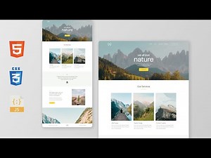 Complete Responsive Website Using HTML CSS | Responsive web design tutorial