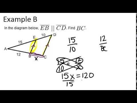 Triangle Proportionality: Examples (Geometry Concepts)