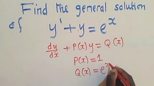 First-Order-Linear Differential Equation | Jacob Sichamba Online Math