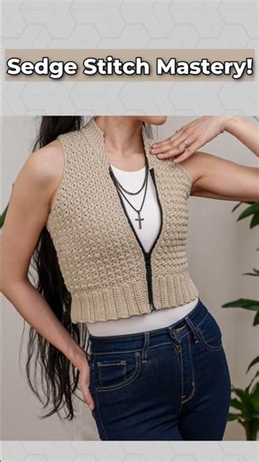 How to Crochet the Sedge Stitch Super Easy!