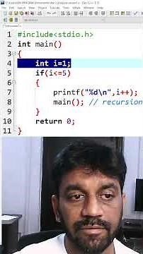 Learn recursion in C with a simple example in just 2 minutes! 🔁💻