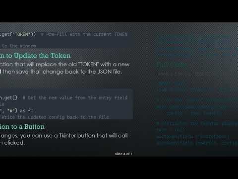 How to Update a Value in config.json Using Python and Tkinter