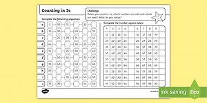 Counting in 5s Worksheet