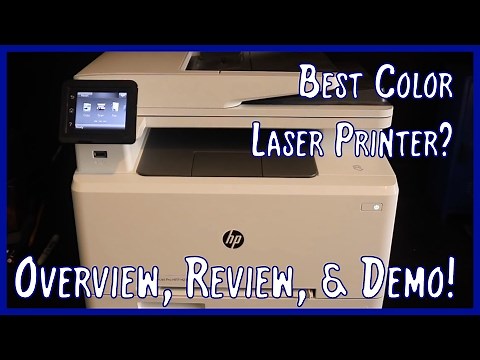 HP Color Laserjet Pro M277dw Overview, Review, and Demo | Best Color Laser Printer?