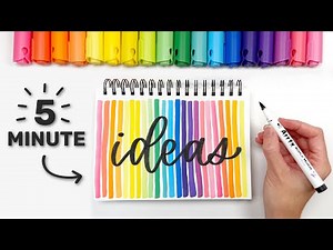 5-Minute Ideas to Fill an Empty Notebook *Using Arrtx Acrylic Markers*
