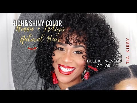 Healthy Hair Root Touch Up with Henna + Indigo | DIY Black Hair Dye | Tia Kirby