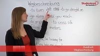 Wegbeschreibung auf Englisch - Vokabeln und Beispiele