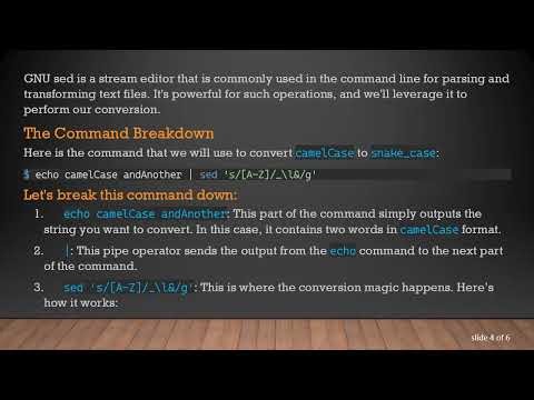 Converting camelCase to snake_case in the Shell
