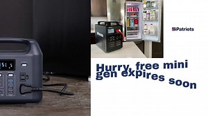 Still interested in a solar generator? Well, now it comes with a mini "sidekick" solar generator for your smaller devices, FREE | 4Patriots