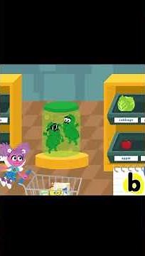 Sesama Street Supermarket Challenge Game | Elmo Learns Numbers, Colors, Letters