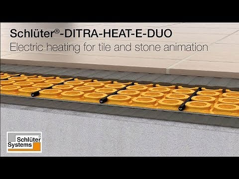 NEW Schlüter-DITRA-HEAT-E-DUO - Electric heating for tile and stone