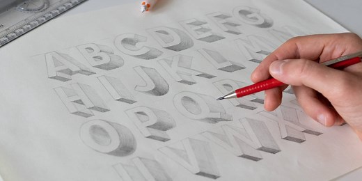 How To Draw 3D Letters (Step By Step Tutorial - 2021)