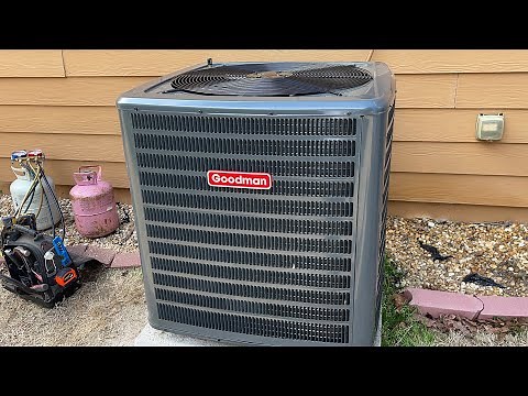 Brand New 2023 Goodman GSXH5 Air Conditioner - Startup & Run