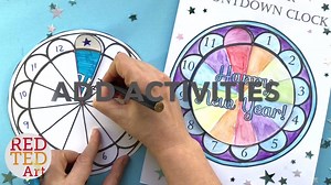 756K views · 219 reactions | Countdown Clocks for New Year's Eve!!! Super easy assembly and a fun way to count down https://www.redtedart.com/countdown-clock-printable/ More great COUNTDOWN ACTIVITIES to keep kids busy this New Year! https://www.redtedart.com/new-years-eve-countdown-for-kids/ | Red Ted Art | Facebook