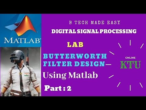 DSP Lab: Butterworth filter design using Matlab command