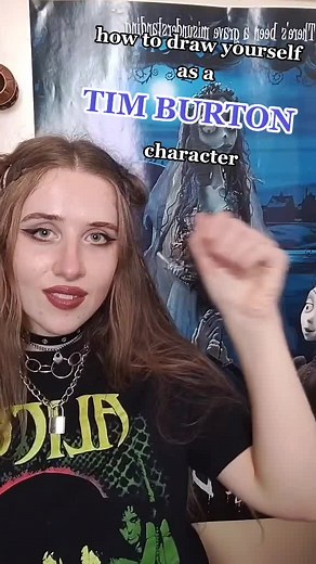 How to Draw Yourself as a Tim Burton Character!