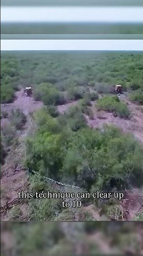 The Most Powerful Land Clearing Method – Chain Brushing Explained!