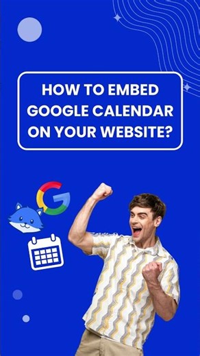Embed Google calendar on your website using a widget