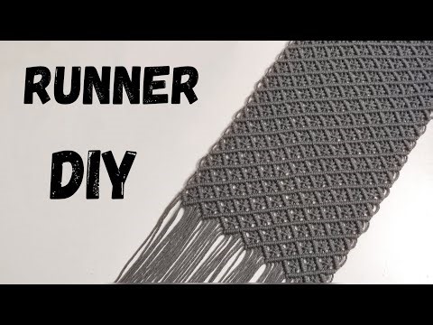 DIY Macrame Table Runner Tutorial | Easy Technique for Long Cords #Macrame #DIYMacrame #BohoDecor