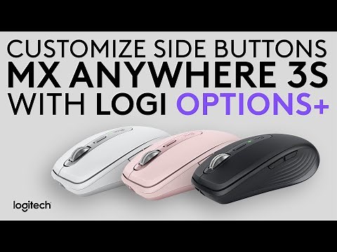 How to customize the side buttons of MX Anywhere 3S Mouse with Logi Options+